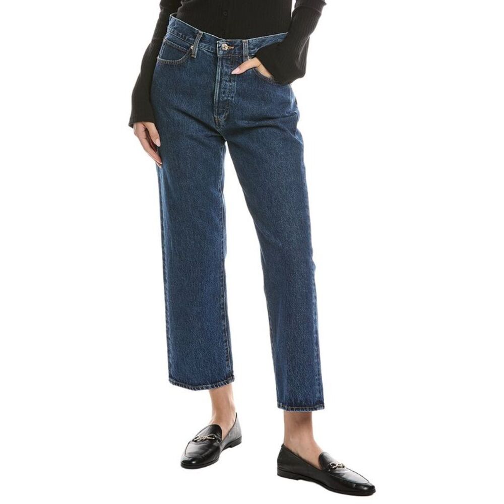 Frame Denim Womens Frame The Vertical Scheme Crop Jean